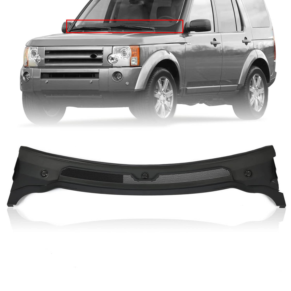 Solid Spare For Range Rover Sport LR3 LR4 Windshield Cowl Panel Air Intake Grill Wiper Cover