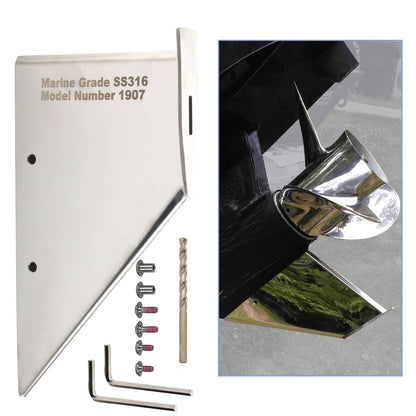 Solid Spare 27021 Skeg Guard Safe-Skeg Protector for Mercruiser Alpha 1 1985-1990 Stainless