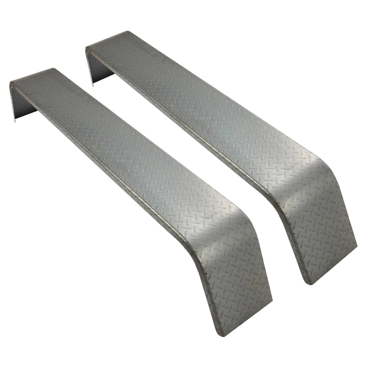 Solidspare 10-1/4"x72-7/8"x13" 2pcs Steel Diamond Tread Plate Tandem Axle Trailer Fenders