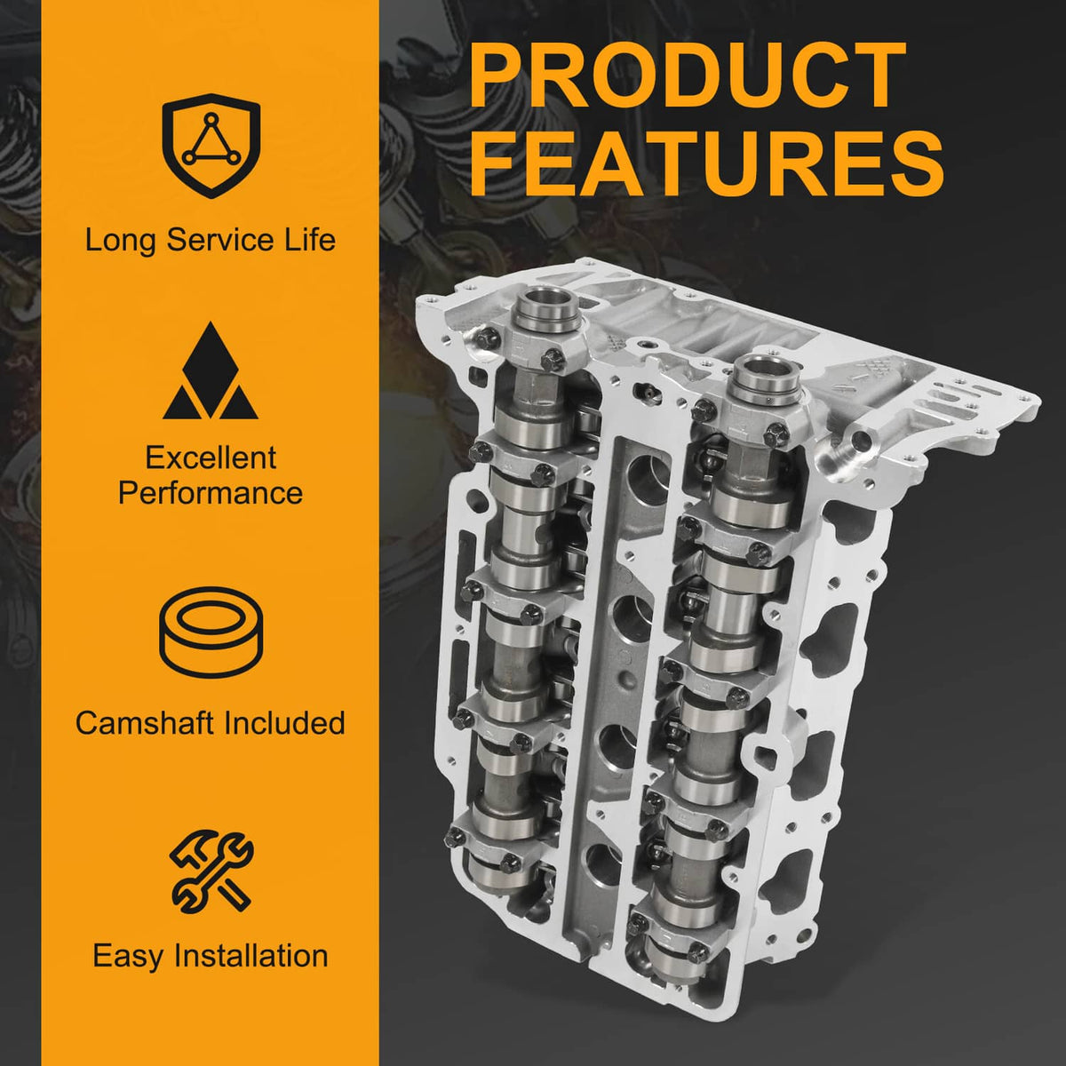Solidspare 55573669 For Chevrolet Cruze Sonic Encore Trax 1.4L Cylinder Head With Camshaft