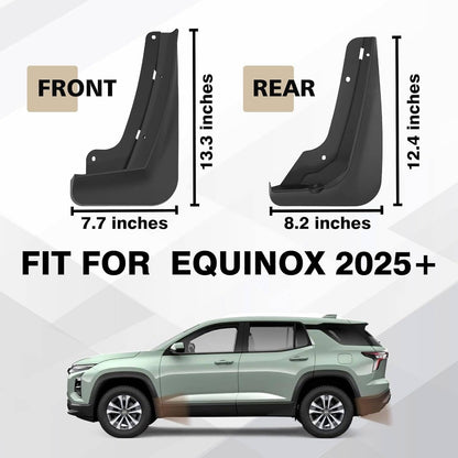 Solidspare 4Pcs Car Splash Guards Mud Flaps Guards Accessories For 2025+ Chevrolet Equinox