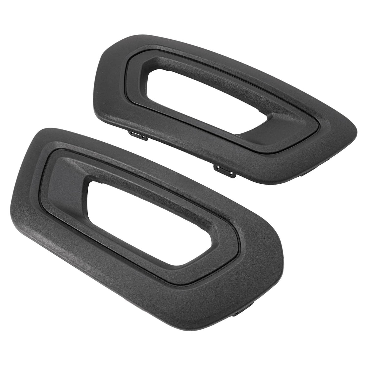 Solid Spare FOR FORD TRANSIT 2020-25 VAN LEFT&RIGHT SIDE FOG LIGHT LAMP COVERS BEZELS BLACK