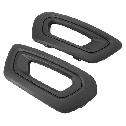 Solid Spare FOR FORD TRANSIT 2020-25 VAN LEFT&RIGHT SIDE FOG LIGHT LAMP COVERS BEZELS BLACK