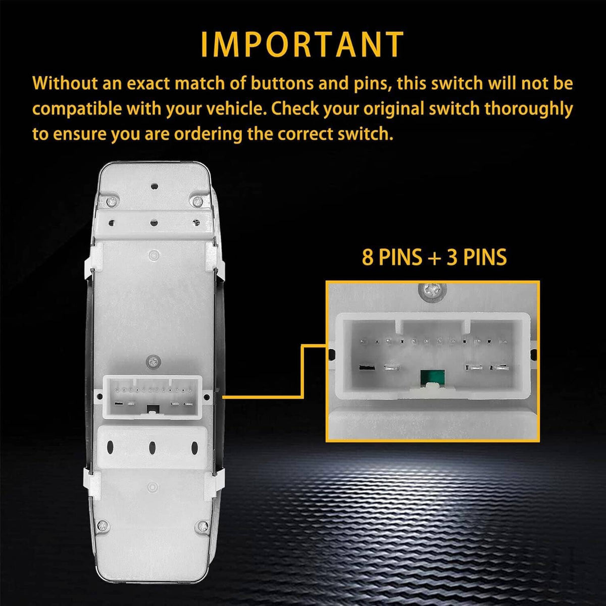 Solidspare 68086693AC For Jeep Grand Cherokee Dodge Car Power Window Master Control Switch
