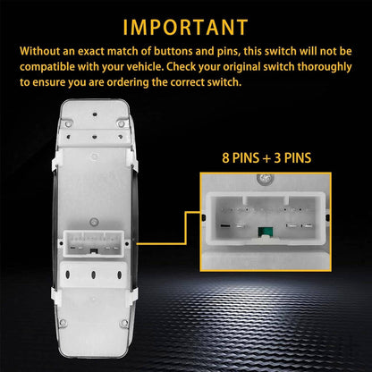 Solidspare 68086693AC For Jeep Grand Cherokee Dodge Car Power Window Master Control Switch
