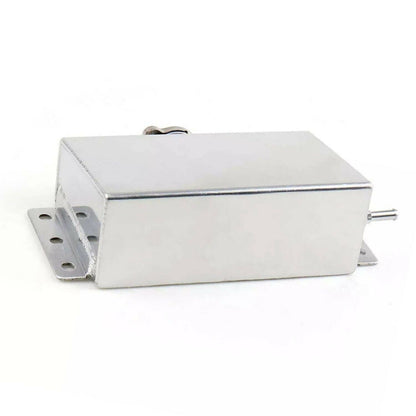 Solidspare Silver Radiator Coolant Overflow Water Tank Expansion Reservoir Bottle Aluminum