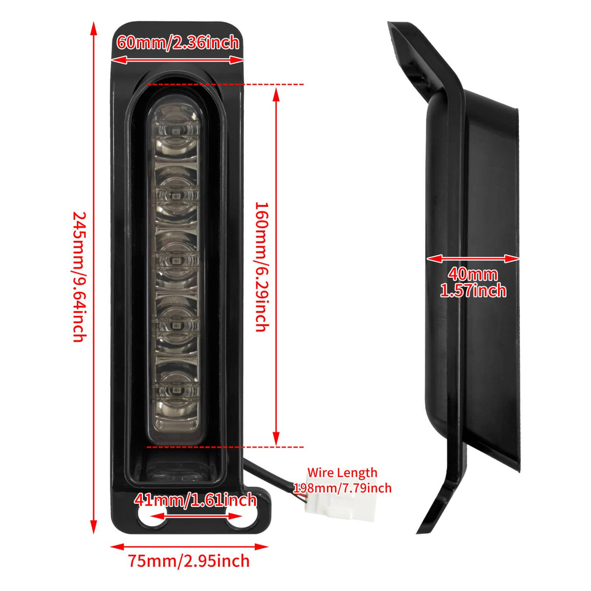 Solidspare Saddlebag LED Filler Lights Run Brake Turn Signals Fits For Harley Touring 14-24
