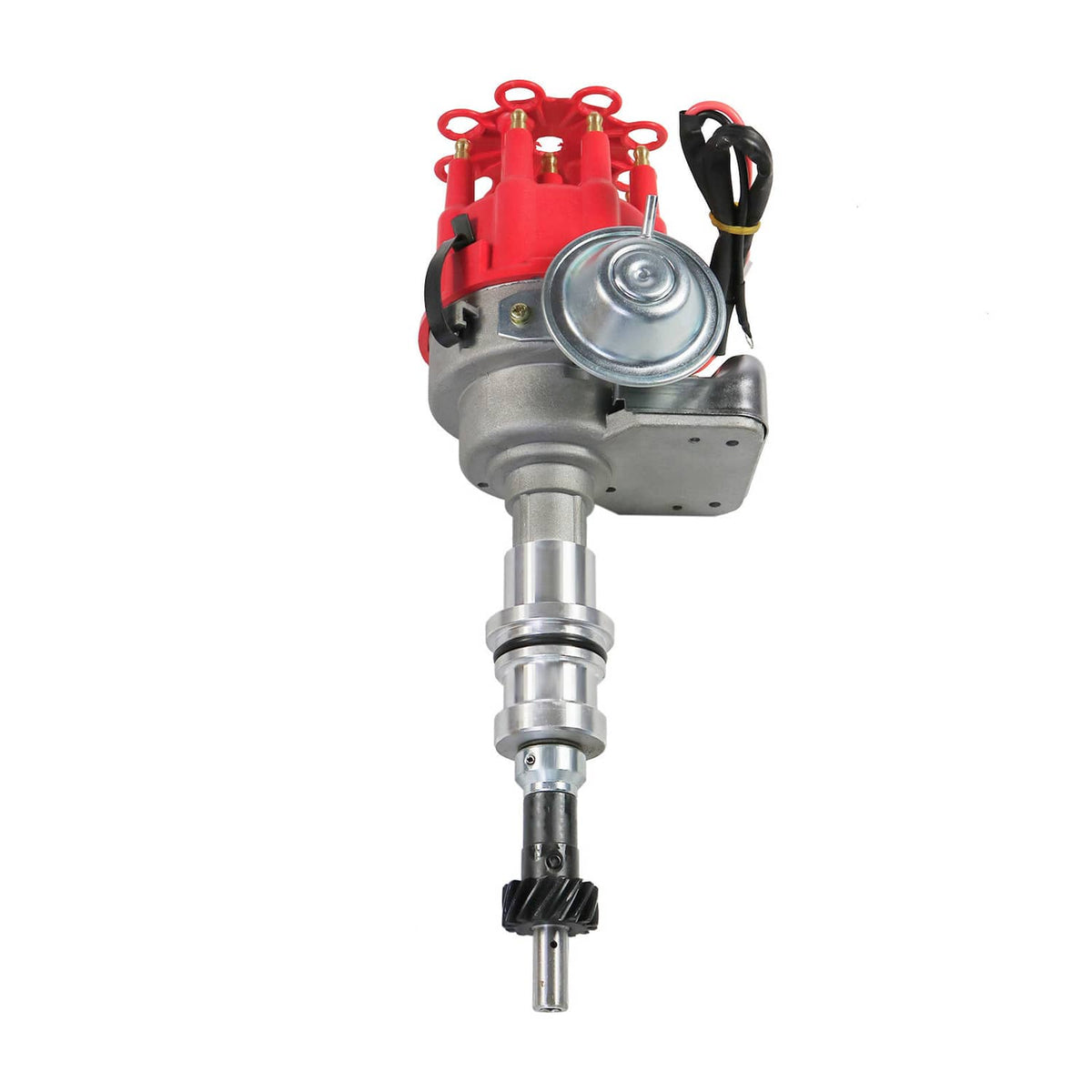 Solidspare FOR SMALL BLOCK FORD 289-302 Small HEI Distributor + SPARK PLUG WIRES