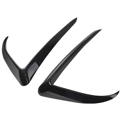 Solidspare Front Fog Light Eyebrow Cover Trim Carbon Fiber Style For Tesla Model 3 2017+ U8