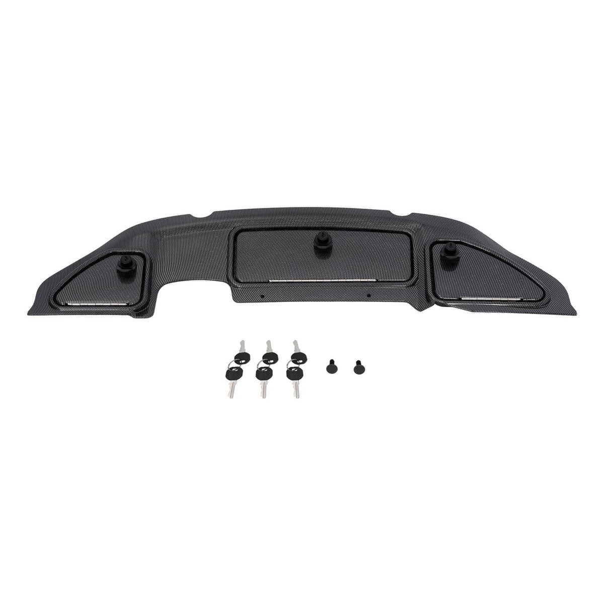 Solidspare For Club Car Precedent 04-08.5 Golf Cart Dash Kit Carbon Fiber Finish W/ Locks