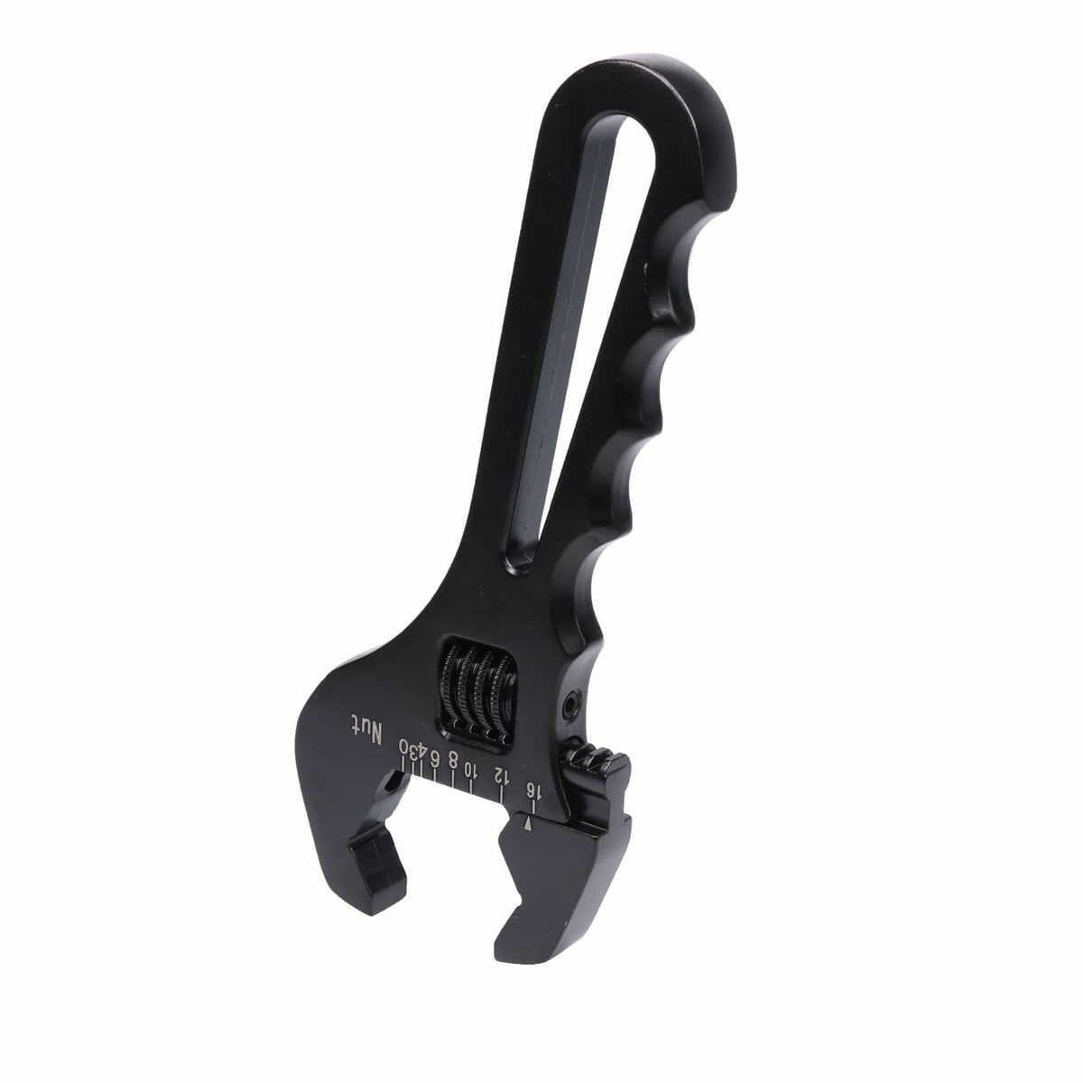 Solidspare Aluminum 3AN-16AN Adjustable Wrench Tool Spanner Black For Hose End Fitting