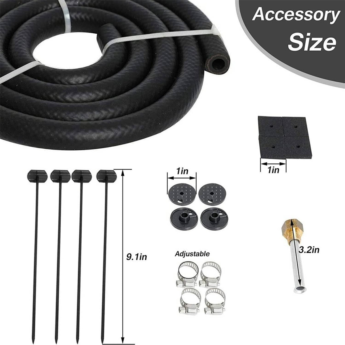 Solidspare 8 Rows Universal Aluminum Remote Transmission Oil Cooler Radiator Converter Kits
