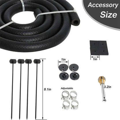 Solidspare 8 Rows Universal Aluminum Remote Transmission Oil Cooler Radiator Converter Kits