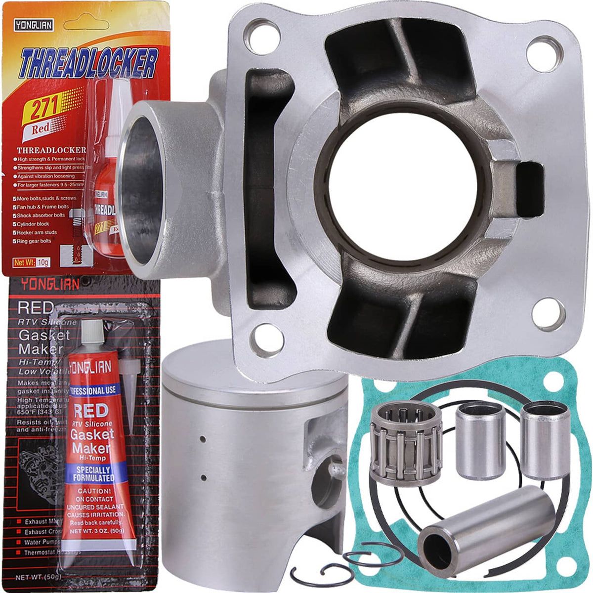 Solidspare Cylinder Piston Head Gasket Rebuild Kit For Yamaha YZ80 1993-2001 YZ85 2002-2020