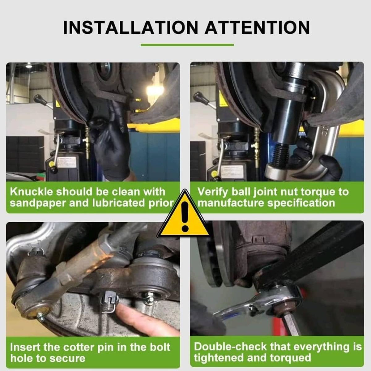 Solidspare For 16-18 GMC Sierra 1500 Yukon Front Sway Bar Control Arm & Ball Joint Tie Rod