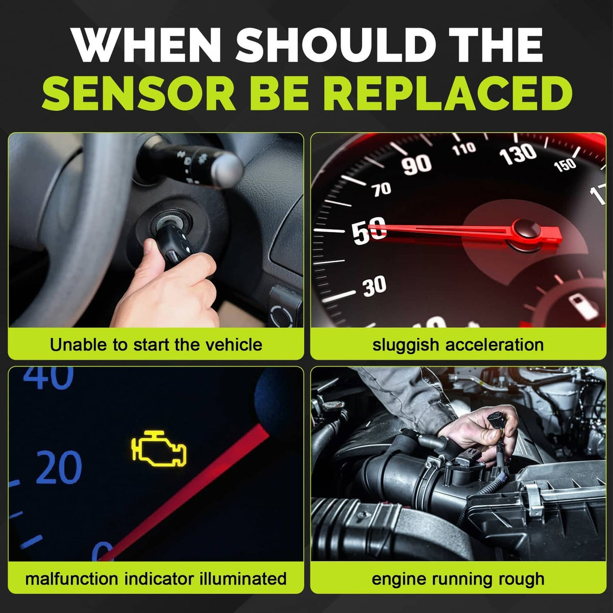 Solidspare Camshaft Position Sensor 12561211 For Chevrolet Silverado Tahoe GMC Yukon Sierra