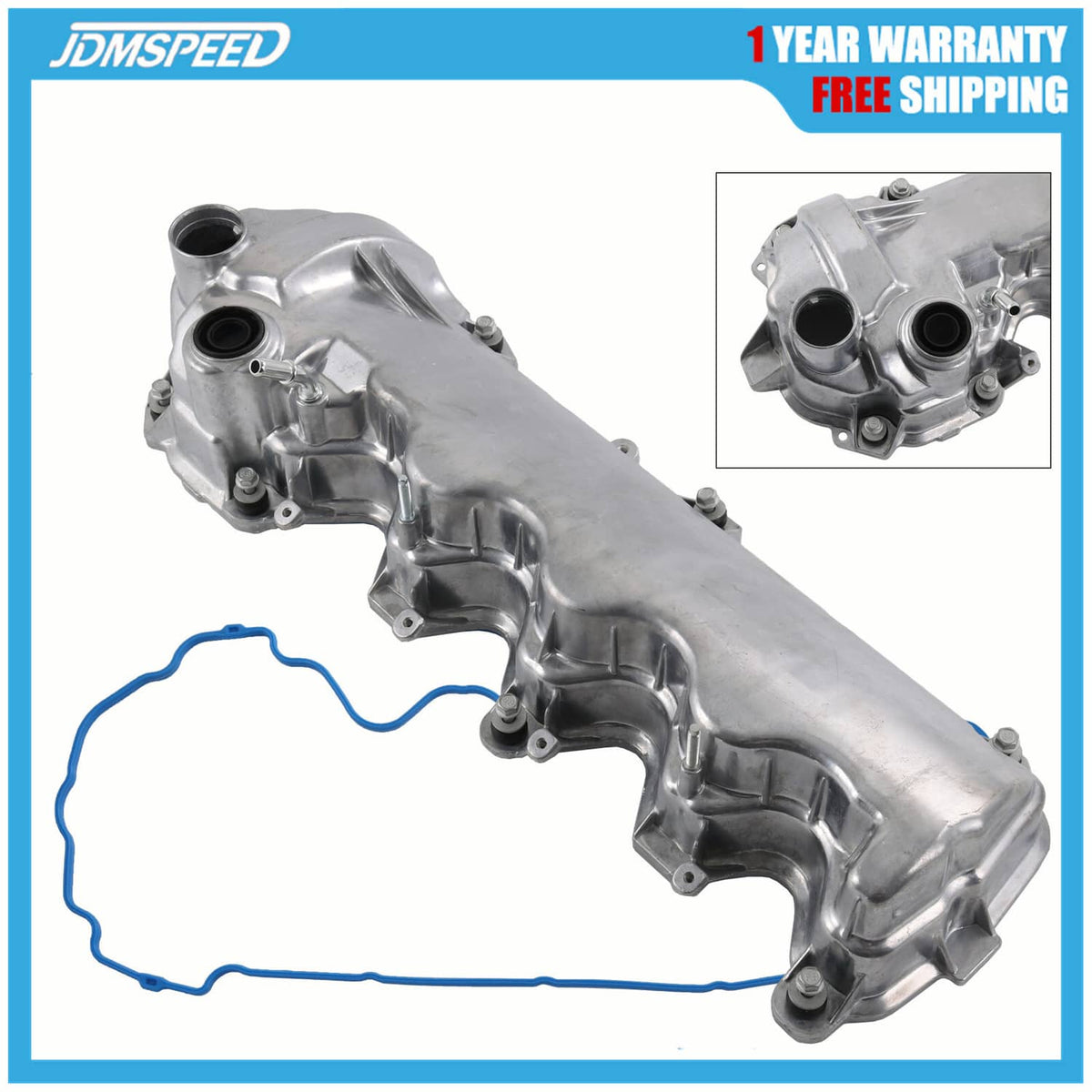 Solidspare Valve Cover w/ Gasket Right Passenger Side For 2004-2014 Ford Lincoln 4.6L 5.4L
