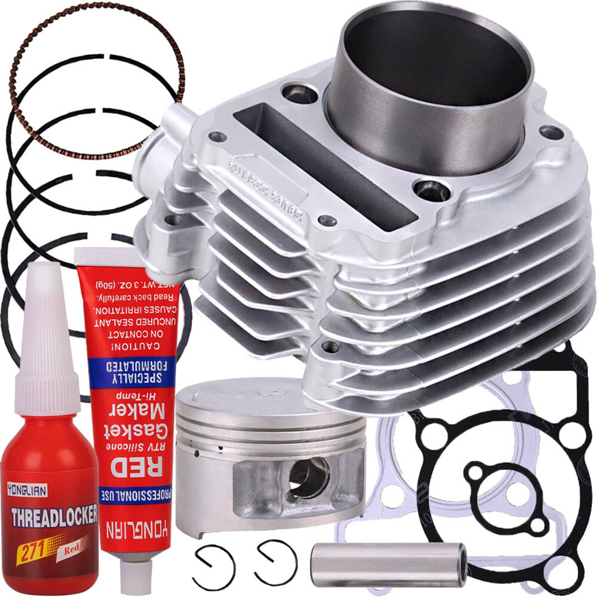 Solidspare For Yamaha XT225 TTR225 TTR230 Cylinder Piston Gaskets Top End Rebuild Kit ATV