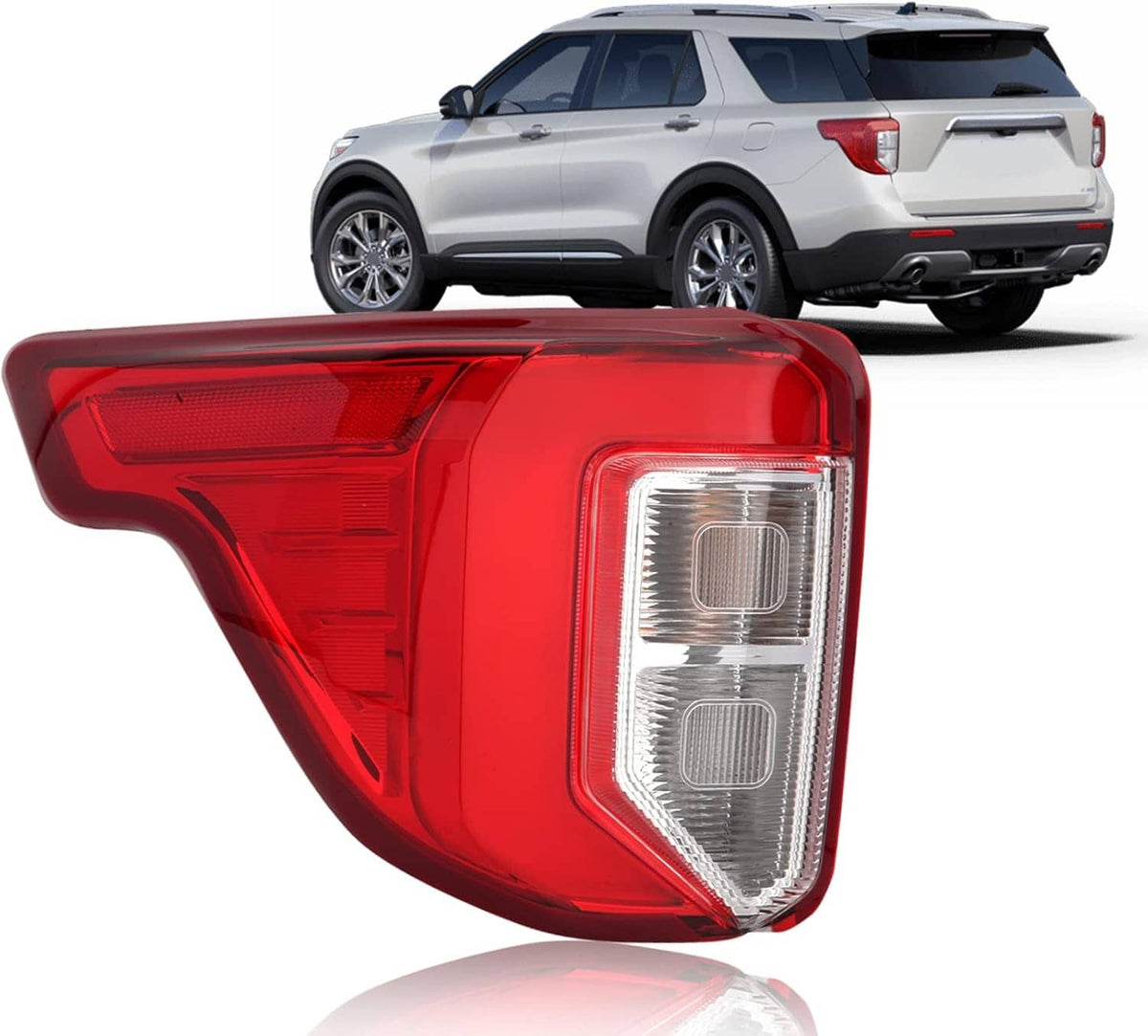 Solidspare New Left Side LED Tail Light For Ford Explorer 2020-2022 Rear Lamp LB5Z13404F
