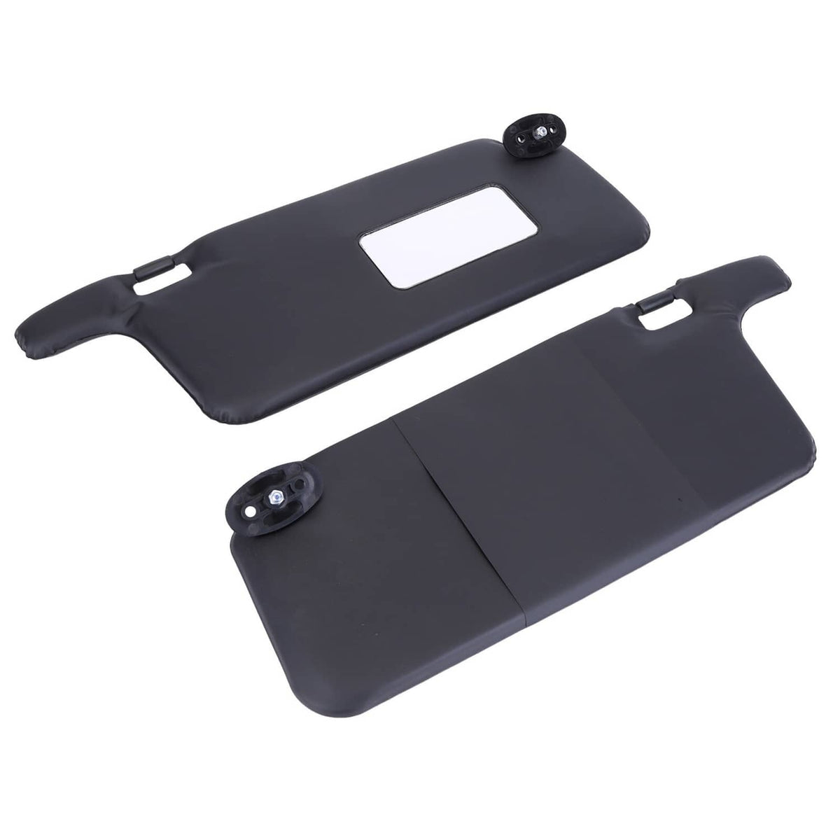 Solidspare Black Sun Visors Left Driver & Right Passenger Fit For 1996-2001 Honda Civic