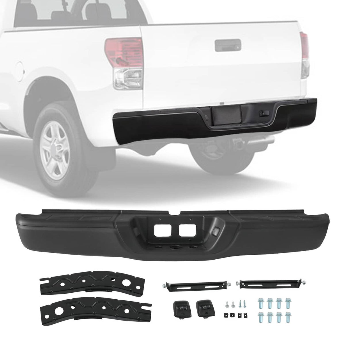 Solidspare For Toyota Tundra 2000-2006 Powder Coated Rear Step Bumper Complete Assembly