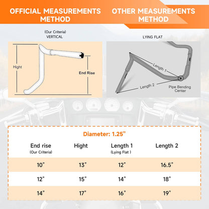 Solidspare Pre-Wired 10" Meathook Handlebars For Harley Electra Glide Ultra Classic 14-19