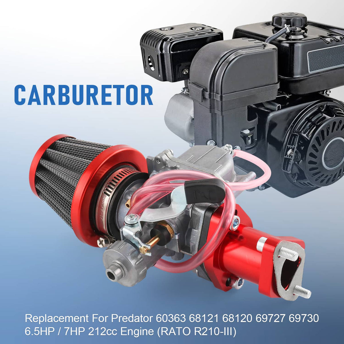 Solidspare Carburetor VM22 26mm For Predator 212cc 196cc CT200U Mikuni Mini Bike Go Kart
