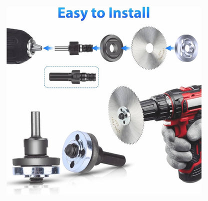 Solid Spare 6 in 1 Electric Drill Conversion Angle Grinder Adapter 6mm Connecting Rod Kit