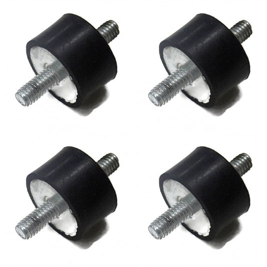 Solid Spare (4) Rubber Isolator Mounts for John Deere M73249 M43832 M86638 9376K51 Tractor