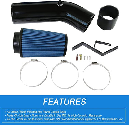 Solidspare Car Cold Air Intake Kit & Filter for 1999.5-2003 Ford F250 F350 7.3L Powerstroke