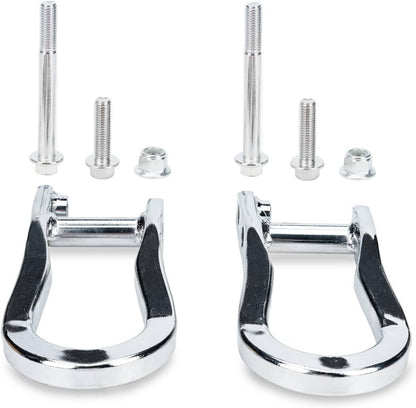 Solidspare Set Chrome Tow Hooks 84072462 for Chevrolet GMC Silverado Sierra 1500 2007-2019