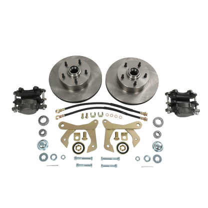 Solidspare Front Disc Brake Kit For Chevy Car 1955-1957 5 on 4.75" Bolt Pattern, Natural
