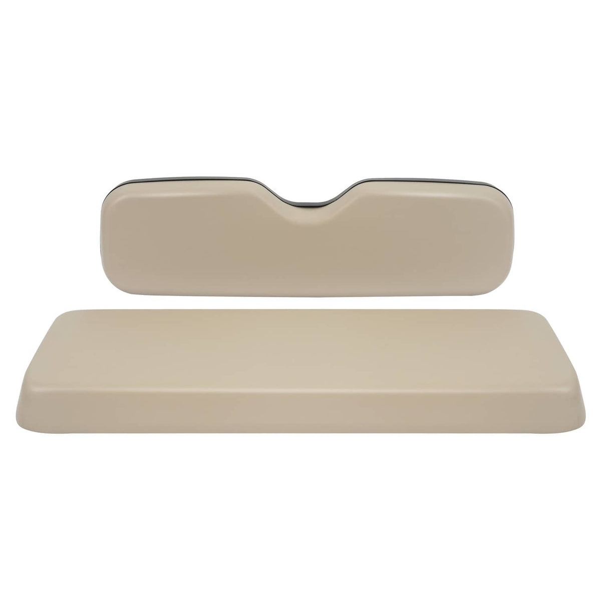 Solidspare Rear Tan Golf Cart Seat Bottom Back Cushion For EZGO TXT,RXV,ST,ST Sport,Valor