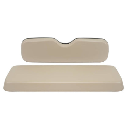 Solidspare Rear Tan Golf Cart Seat Bottom Back Cushion For EZGO TXT,RXV,ST,ST Sport,Valor