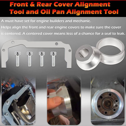 Solidspare LS Rear Main Seal & Oil Pan Alignment Tool Kit for GM LS Engine 4.8 5.3 5.7 6.0