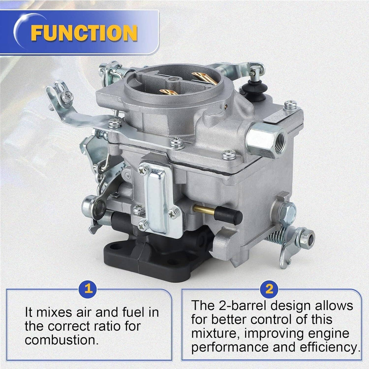 Solidspare Silver Carburetor Carb For 1986-1988 Suzuki Samurai 1.3L Engine US Model Toy-250