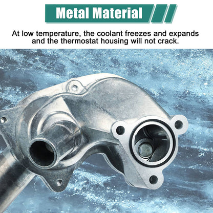 Solidspare Aluminum Alloy Thermostat Housing for 2005-2010 Ford Mustang 4.0L 5R3Z8592BA