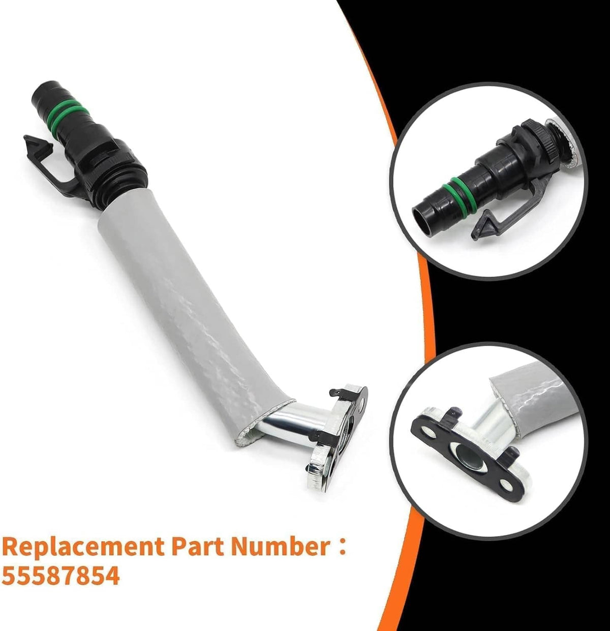 Solidspare Turbo Charger Coolant Return Hose Line For Chevy Cruze Buick GM 1.4L 55567067