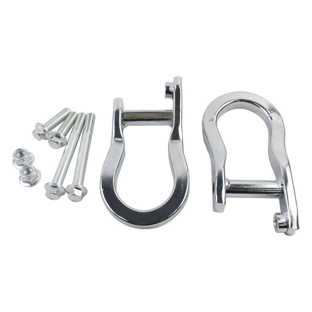 Solidspare 2Pcs Chrome Tow Hooks 84072462 for Chevrolet GMC Silverado Sierra 1500 2007-2019