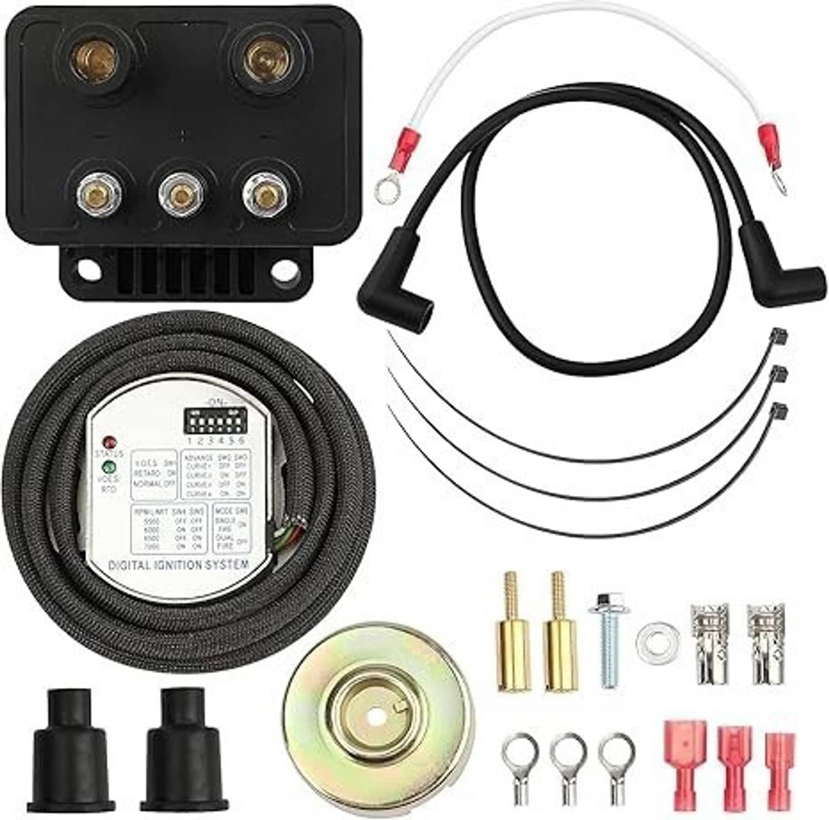 Solidspare Single Fire Programmable Ignition Kit For 1970-03 Harley-Davidson Big Twin Evo