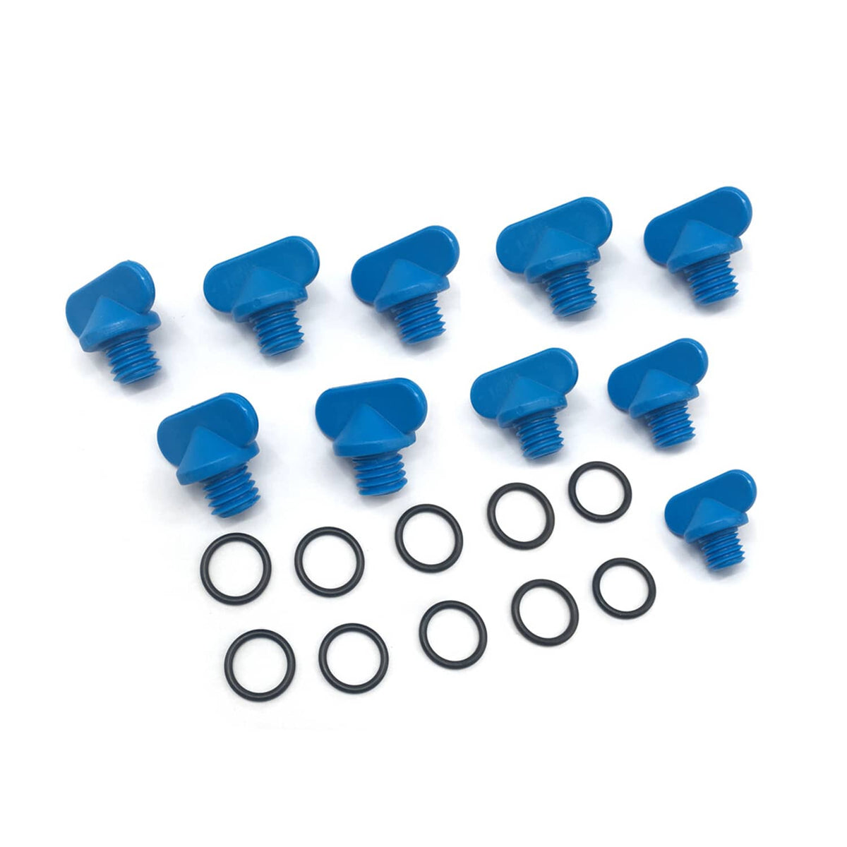 Solid Spare For Mercruiser Manifold Block Drain Blue Plug Kit 8M2000874 22-806608A1 10Pcs