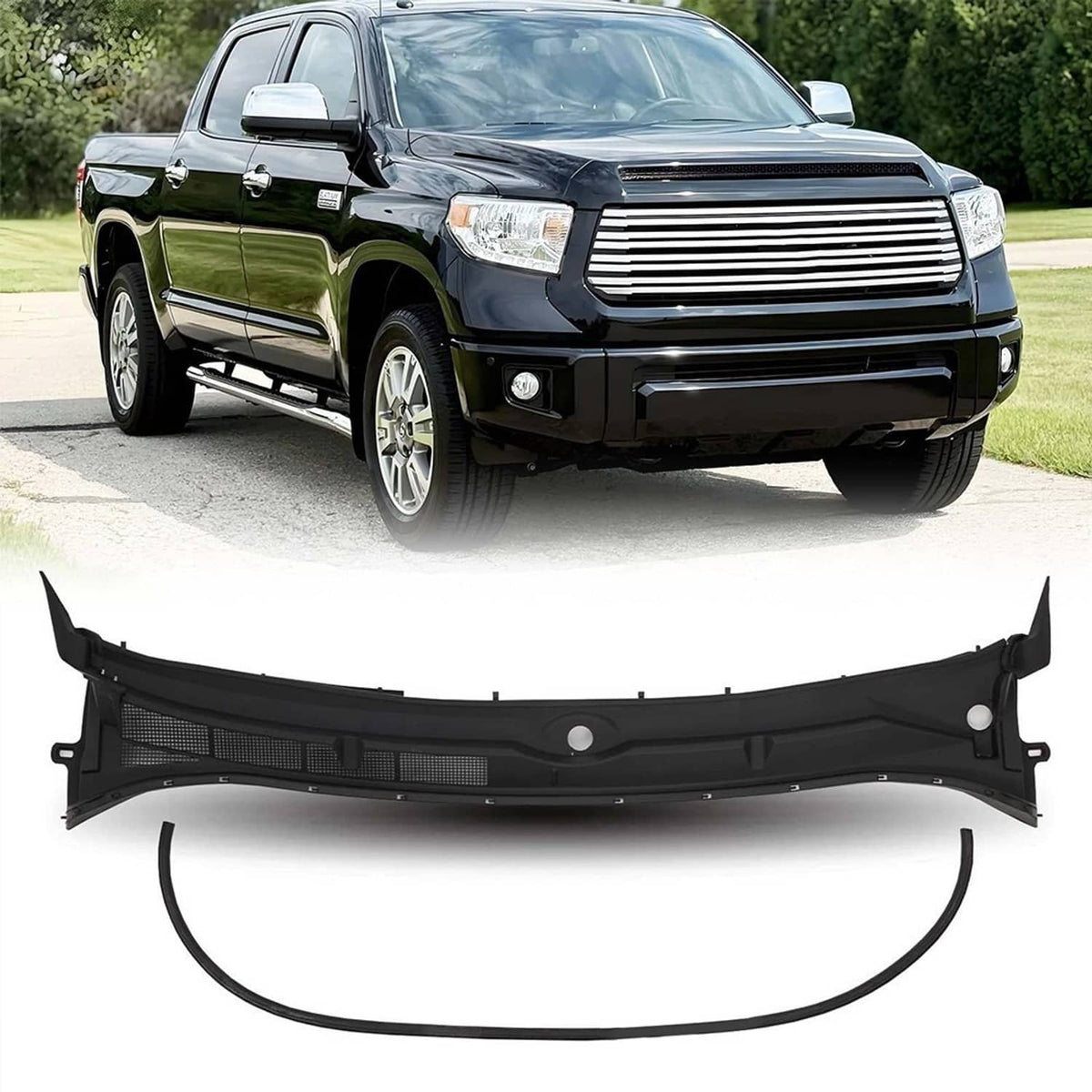 Solidspare Windshield Wiper Cowl Grille Vent Panel For 2014-2021 Toyota Tundra 557000C040