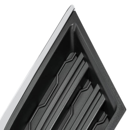 Solid Spare Fog Light Bezel Cover Trim Front Left Black Chrome For Chevy Traverse 2013-2017