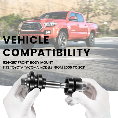 Solid Spare 924-267 Front Body Mount Kit for 2005-2021 Toyota Tacoma 5220104040 5220204030