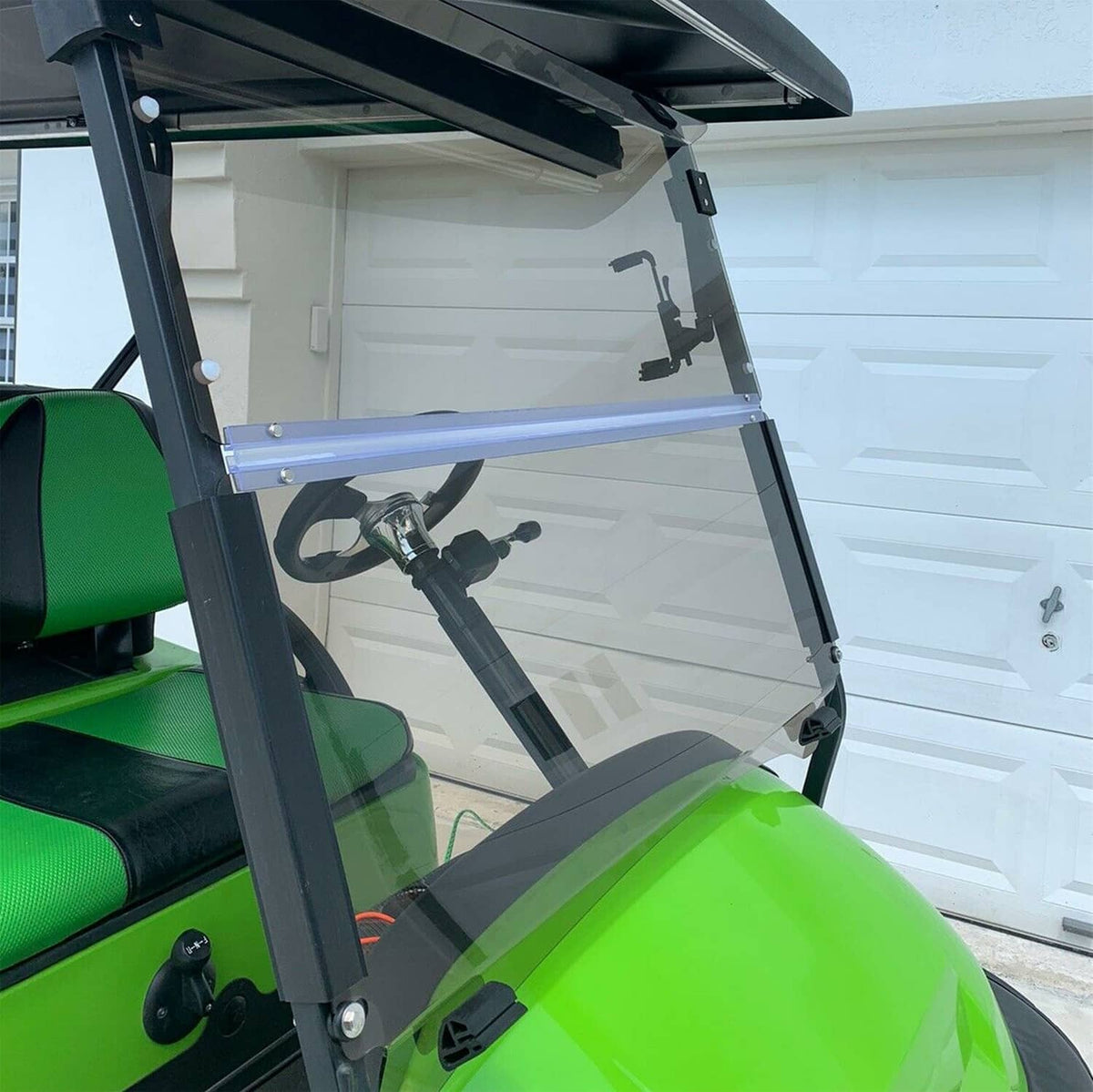 Solidspare Fold Down Windshield Tinted Windscreen For Club Car Precedent 2004-UP Golf Cart