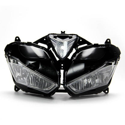 Solidspare Motorcycle Headlight Headlamp Assembly Housing For Yamaha YZF-R3 YZF-R25 13-2018