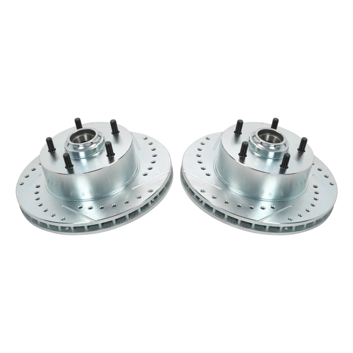Solidspare Power Disc Brake Conversion Kit, Drilled & Slotted Rotors For Camaro 1967-1969