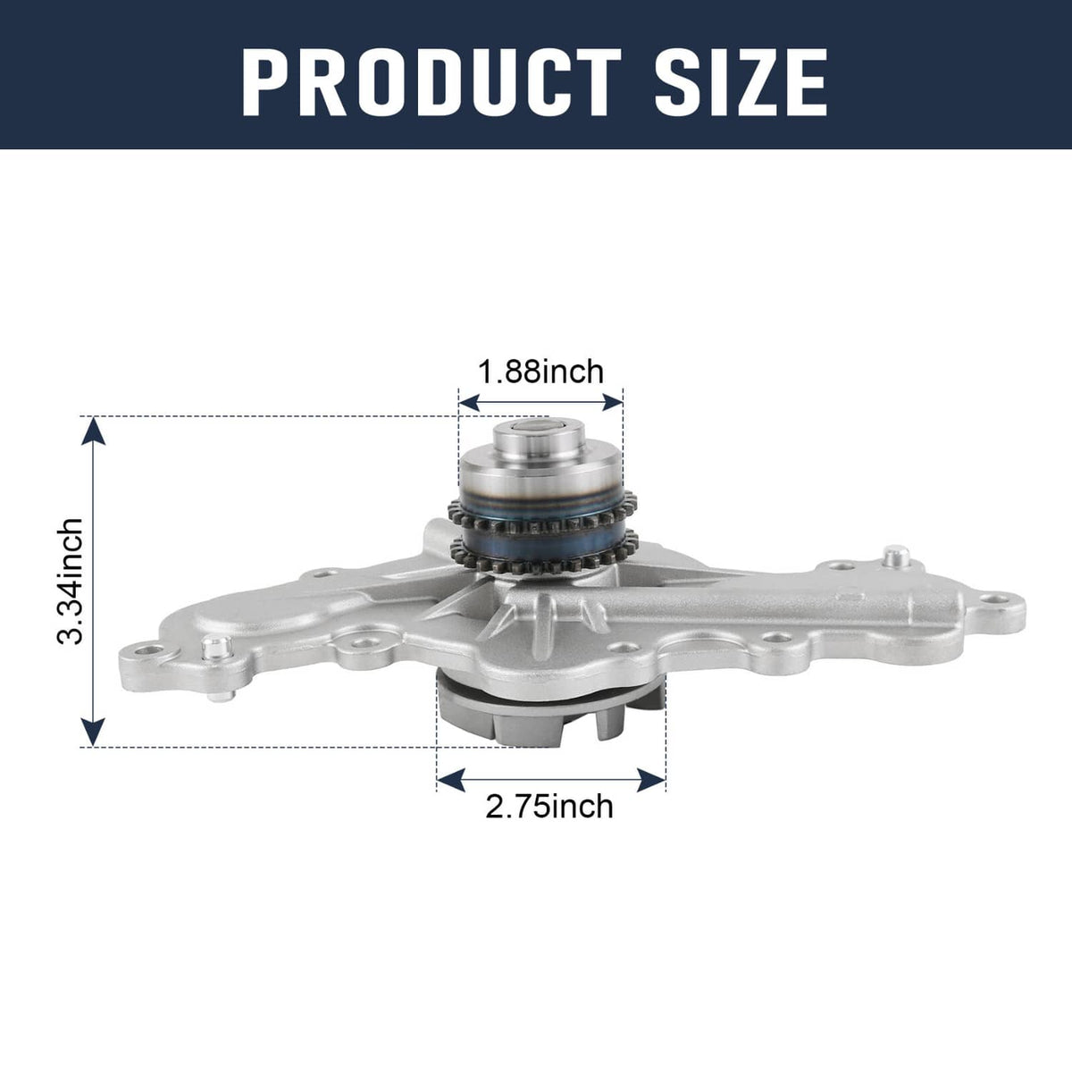 Solidspare Water Pump For 2012-2019 Explorer Edge Flex Taurus MKS MKX MKT 3.5L 3.7L NEW
