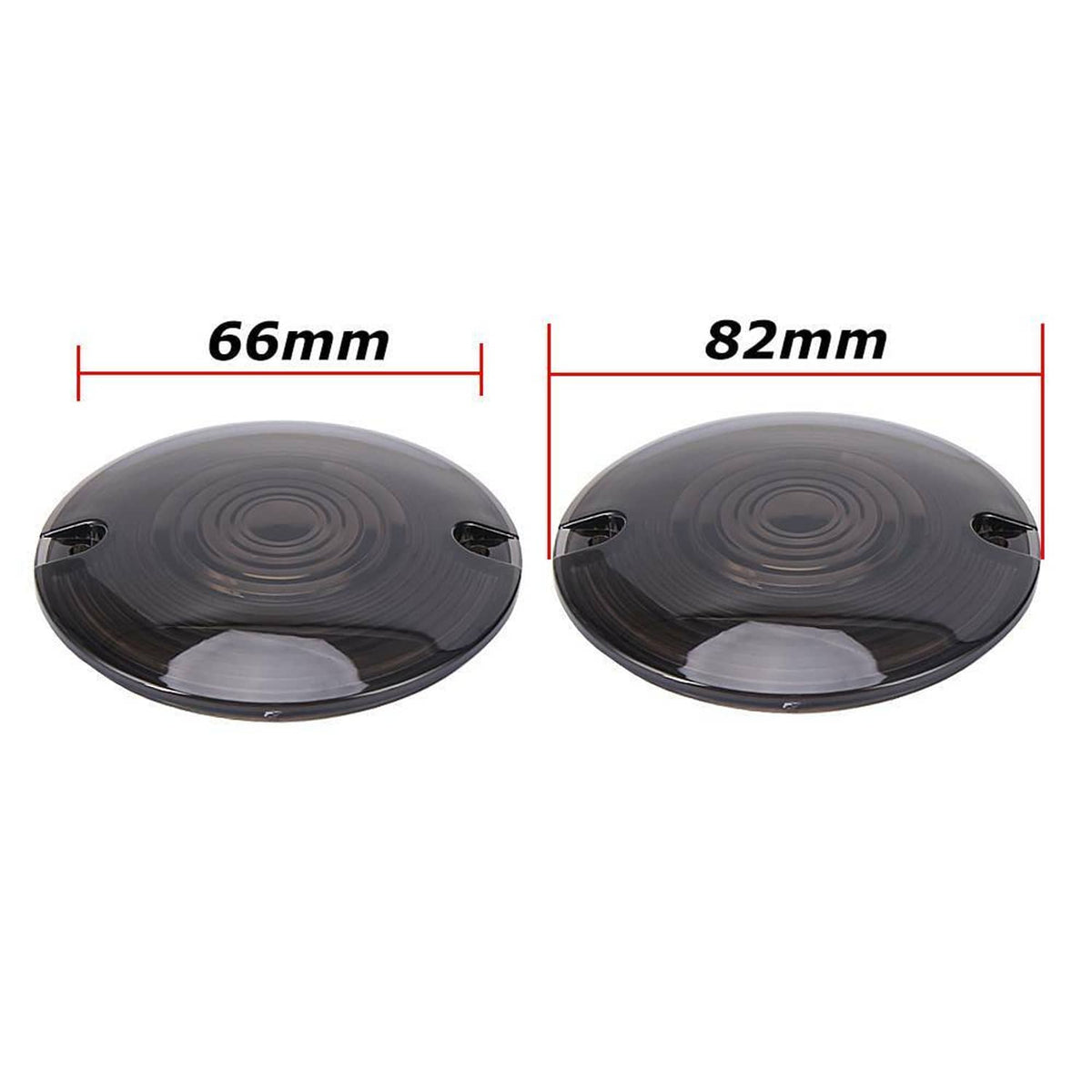 Solidspare 4PCS Smoke Turn Signal Light Cover Lens for Harley Touring Electra Road King