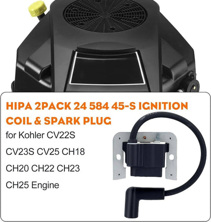 Solidspare 2x Ignition Coil Module Set For Kohler Command Engines 27HP CH18 CH740 2458401-S